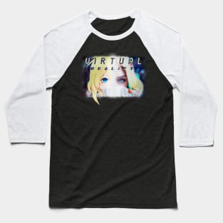 VR Art Gamer Girl Baseball T-Shirt